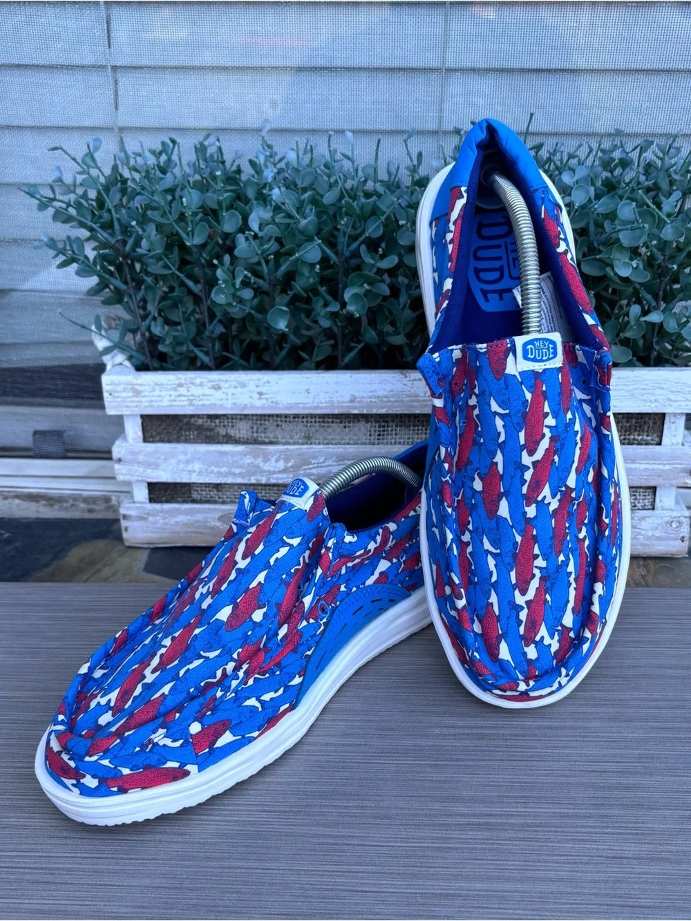 HEY DUDE Wally H2O Fish Camo Shoes